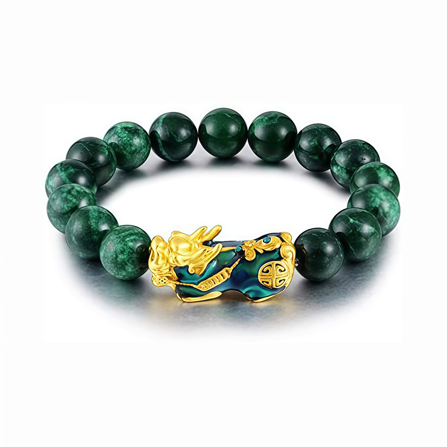 Tibetan Buddhism Jade Pixiu Fortune Bracelet