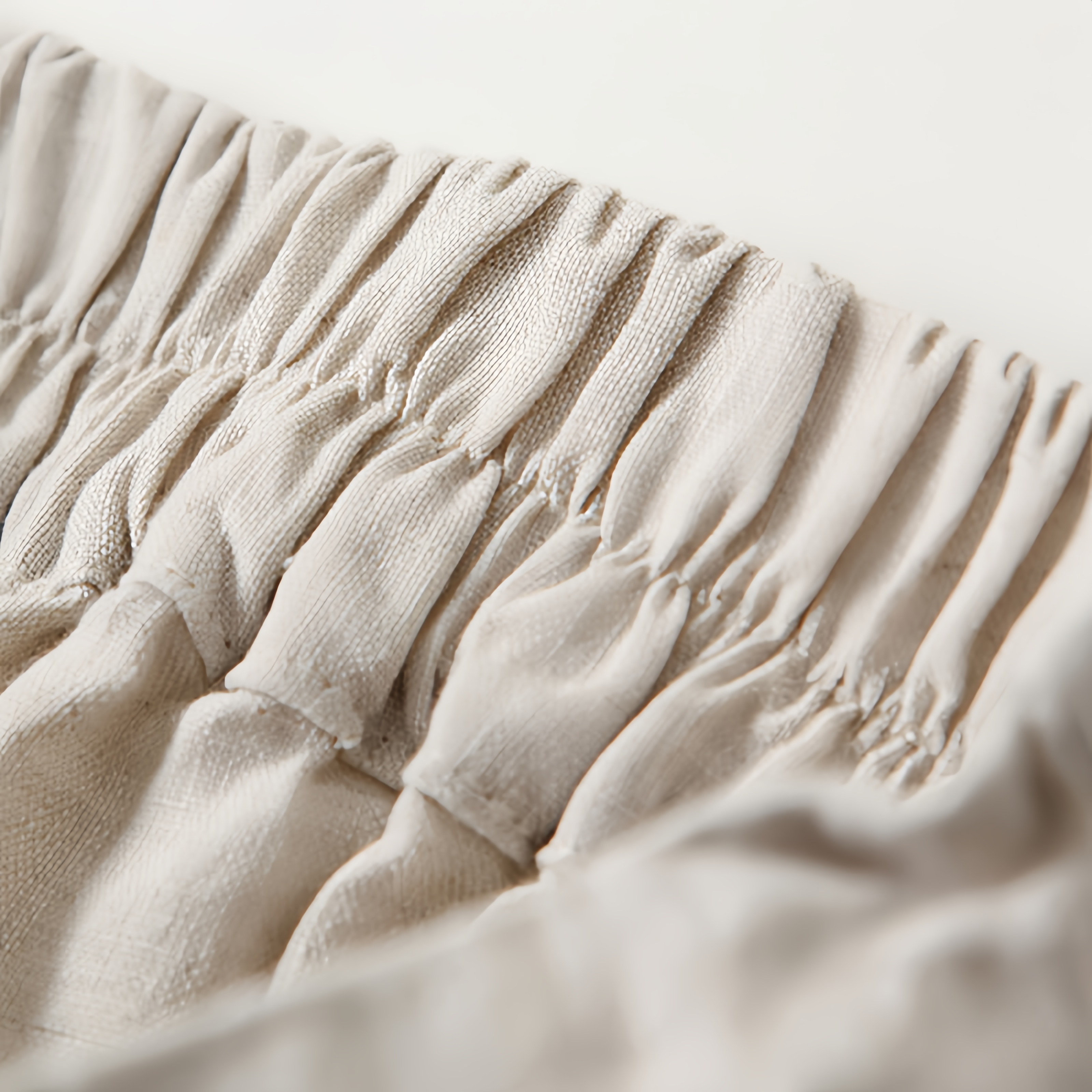 Women's Loose Fit Half Elastic High Waist Thin Artistic Cotton Linen Wide Leg Skirt Pants