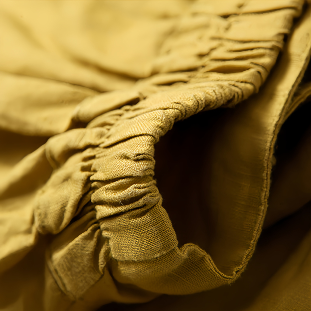 Women's Loose Fit Half Elastic High Waist Thin Artistic Cotton Linen Wide Leg Skirt Pants