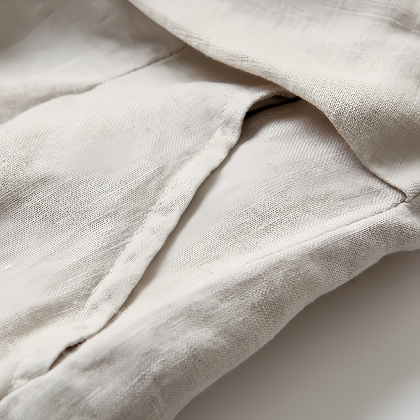 Women's Loose Fit Half Elastic High Waist Thin Artistic Cotton Linen Wide Leg Skirt Pants