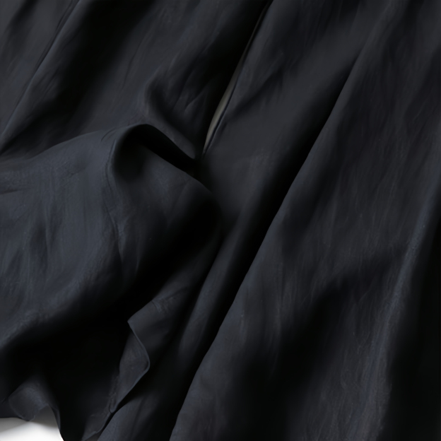 Women's Loose Fit Half Elastic High Waist Thin Artistic Cotton Linen Wide Leg Skirt Pants