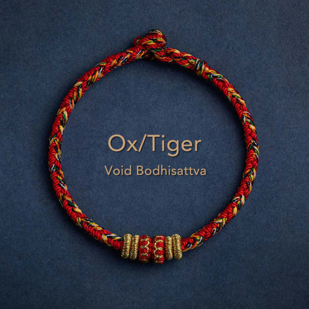 Handmade Chinese Zodiac Natal Buddha Luck Strength Braided String Bracelet -  2025's Top Trend- EclatDoré