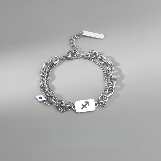 Titanium Steel 12 Zodiac Signs Peaceful Guardian Elegant Bracelet- EclatDoré