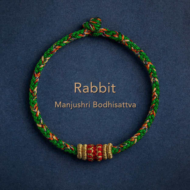 Handmade Chinese Zodiac Natal Buddha Luck Strength Braided String Bracelet -  2025's Top Trend- EclatDoré