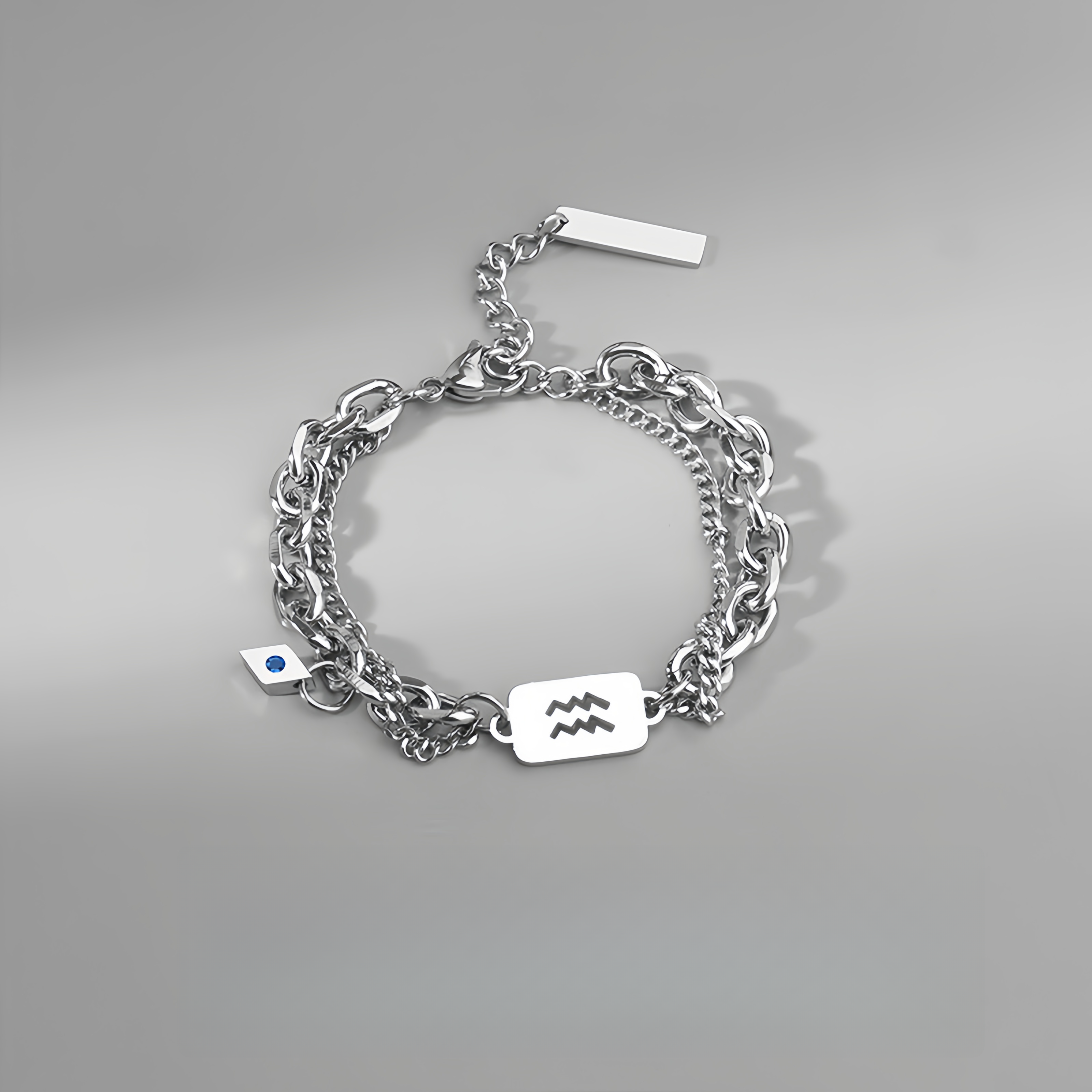 Titanium Steel 12 Zodiac Signs Peaceful Guardian Elegant Bracelet- EclatDoré