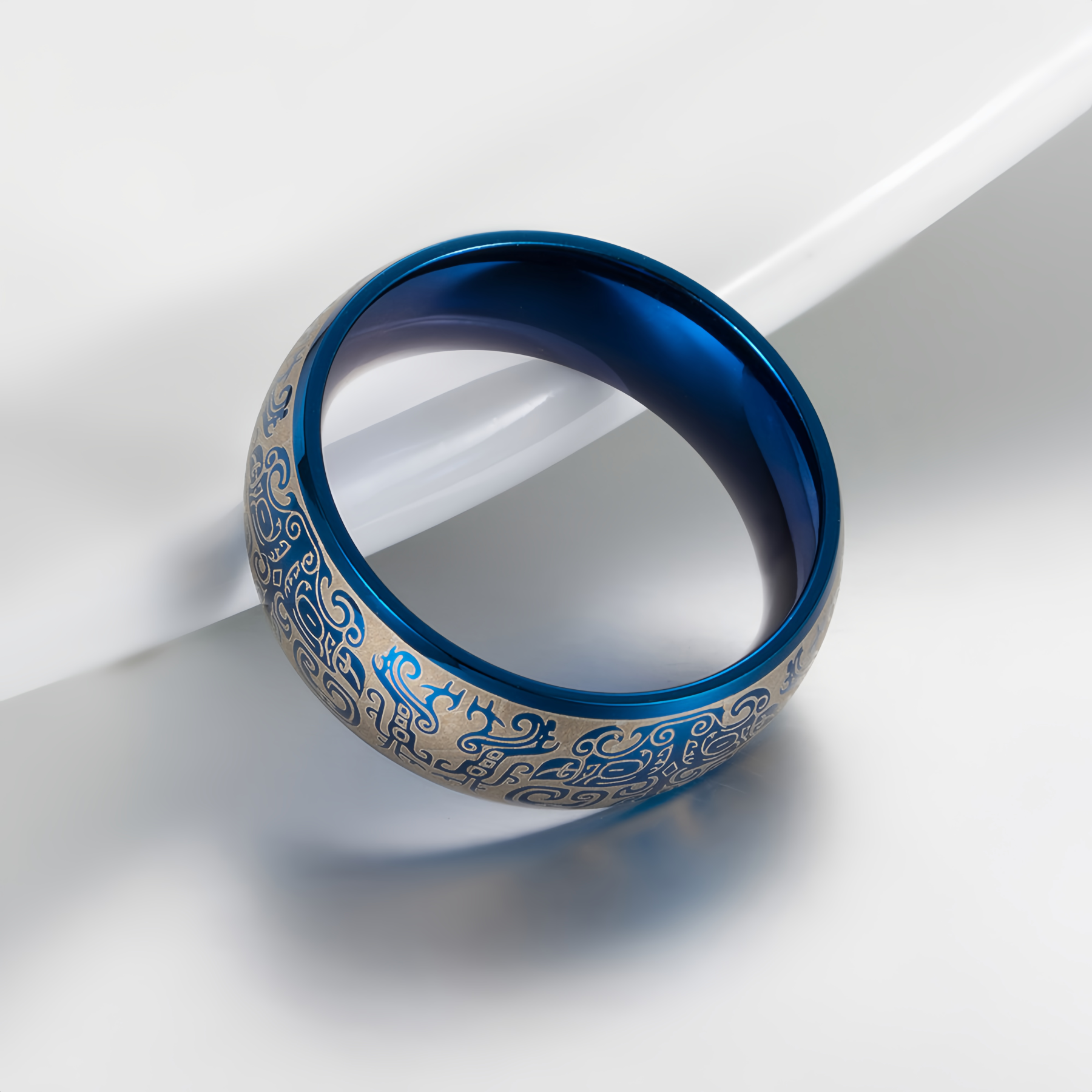 Lucky Mythological Creature Taotie Wealth Titanium Steel Ring- EclatDoré