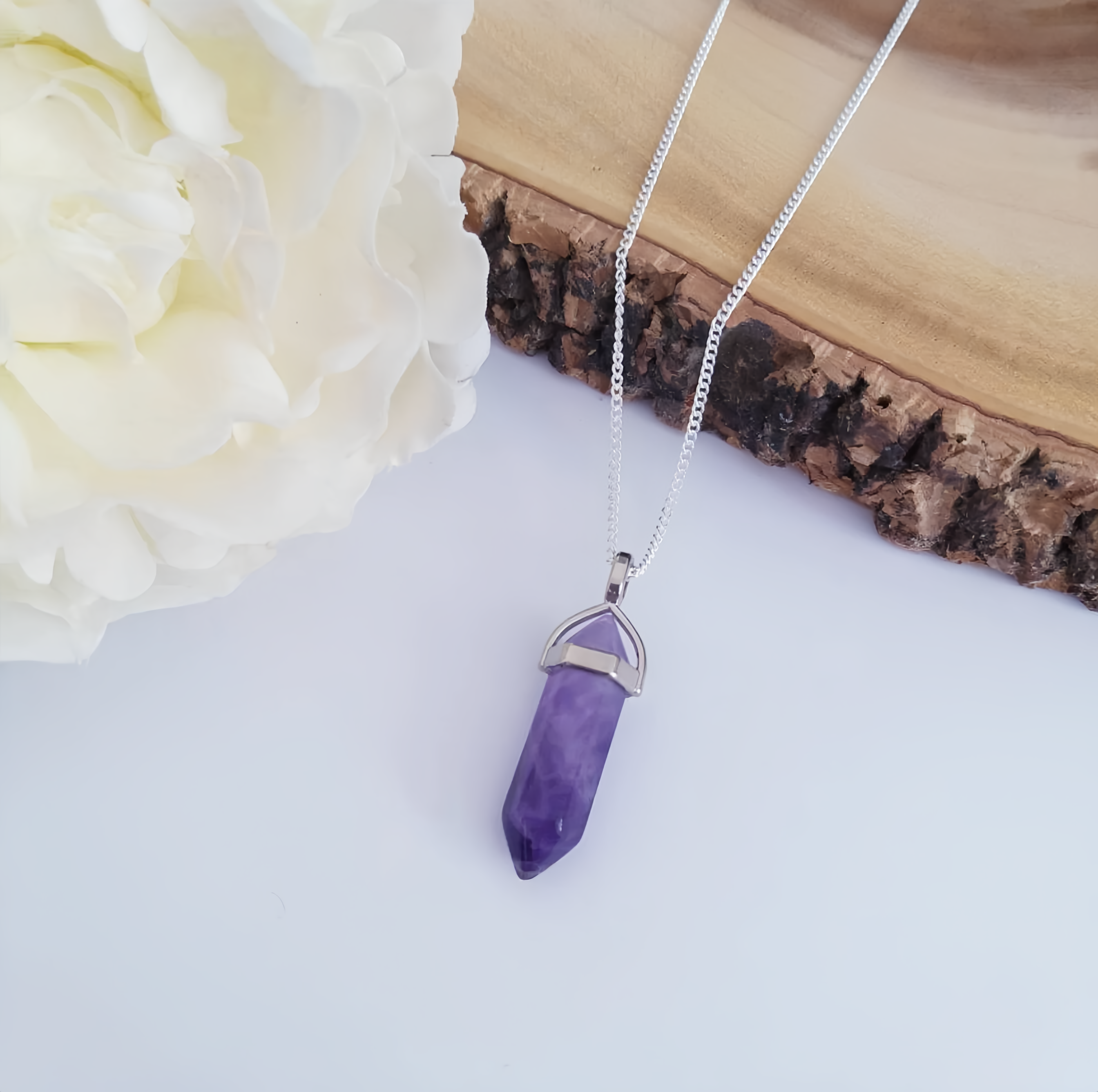 Natural Amethyst Necklace – Bohemian Spiritual Jewelry for 2025: Embrace Natural Energy and Soulful Resonance- EclatDoré