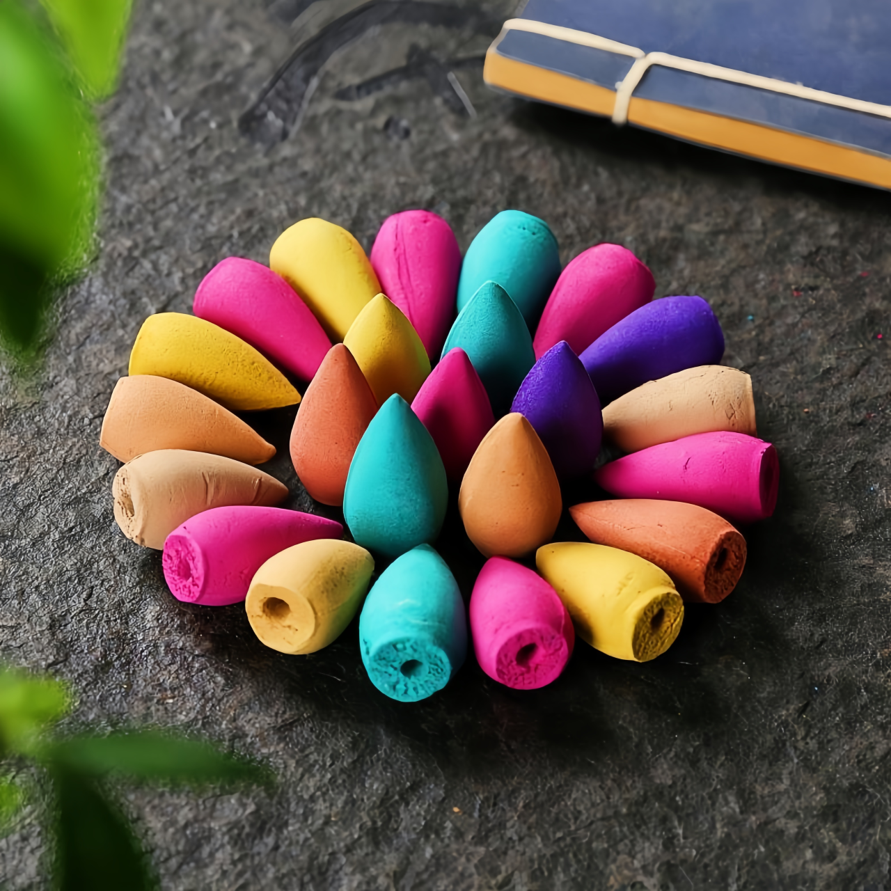 Style Backflow Incense Cones - 30/60 Pack Mixed Aromas  for Meditation & Zen Home Decor Gifts- EclatDoré