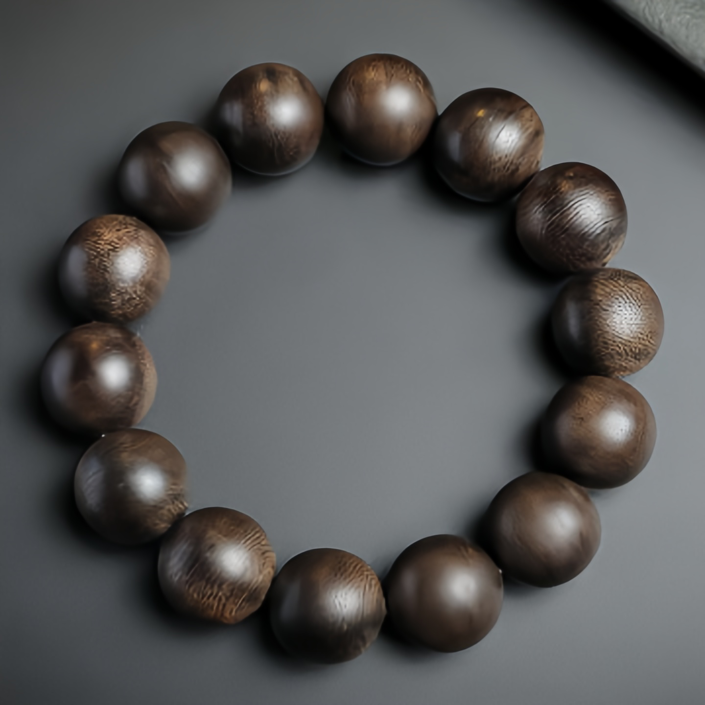 108 Mala Beads Agarwood Peace Strength Calm Bracelet- EclatDoré