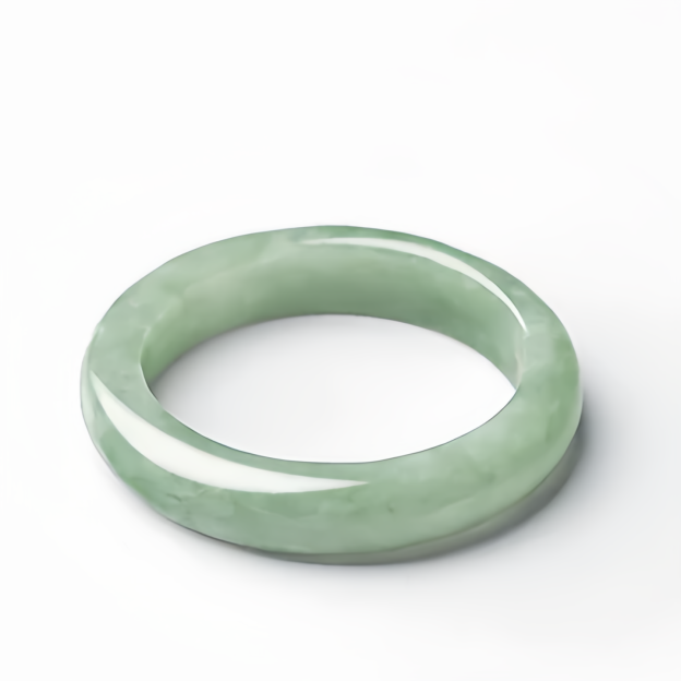 Natural Jade Wealth Ring Adjustable Feng Shui Jewelry - Handcrafted Gemstone Fengshui Ring for Women- EclatDoré