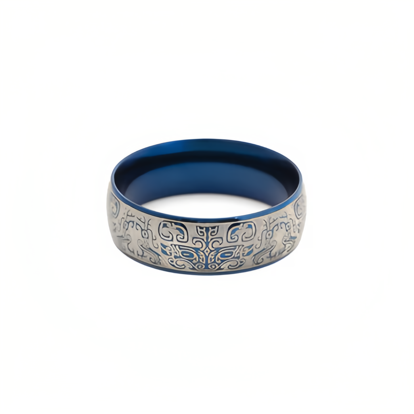 Lucky Mythological Creature Taotie Wealth Titanium Steel Ring- EclatDoré