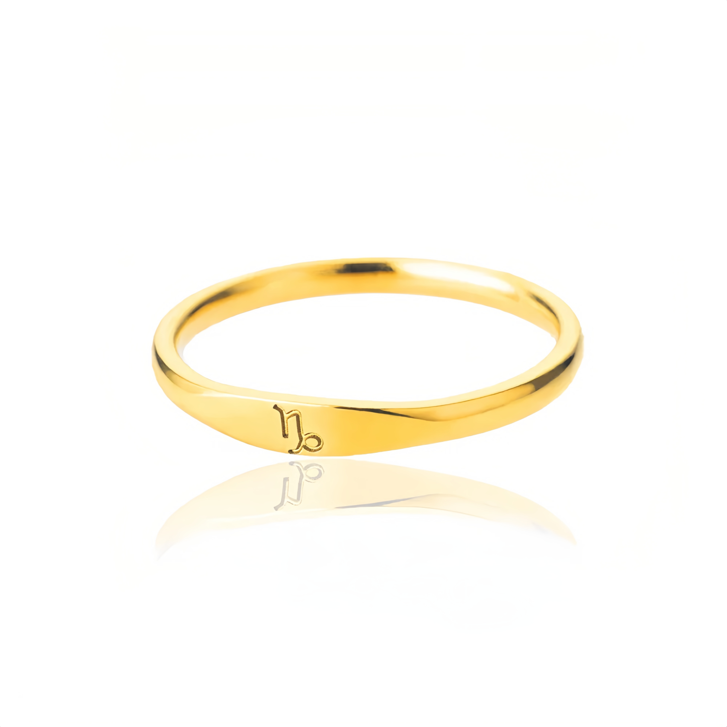 14K Gold Plated Stainless Steel Zodiac Ring - Perfect Golden Astrology Jewelry Gift for Star Lovers- EclatDoré