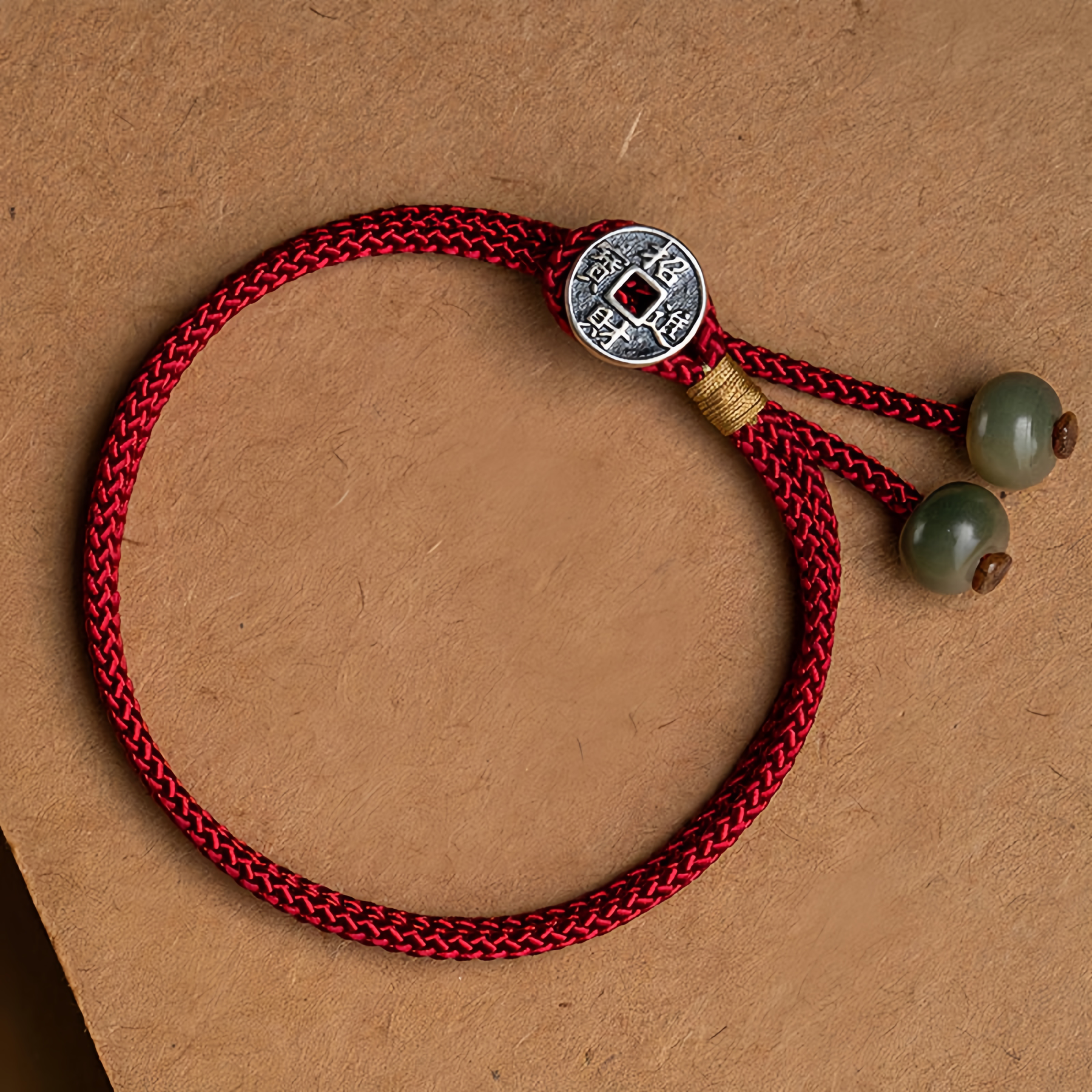 925 Sterling Silver Handmade Chinese Zodiac Natal  Buddha Cyan Bodhi Seed Protection Braided Red String Bracelet- EclatDoré
