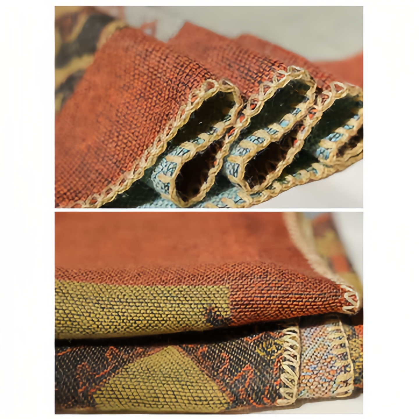 Tibetan Shawl Diamond Pattern Winter Warm Cloak Scarf- EclatDoré