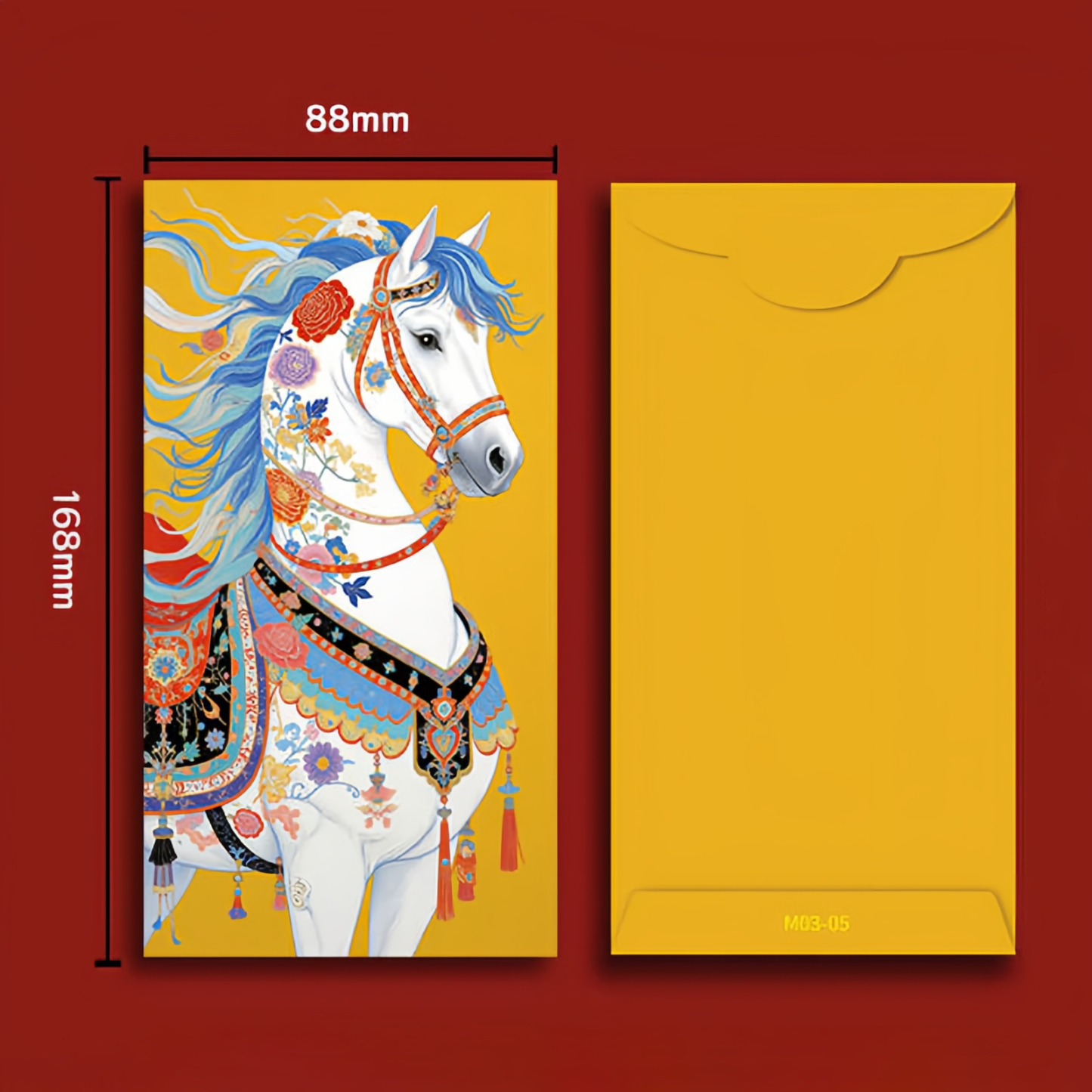 6pcs Colorful Chinese Red Envelope Year Of The Horse 2026 New Year