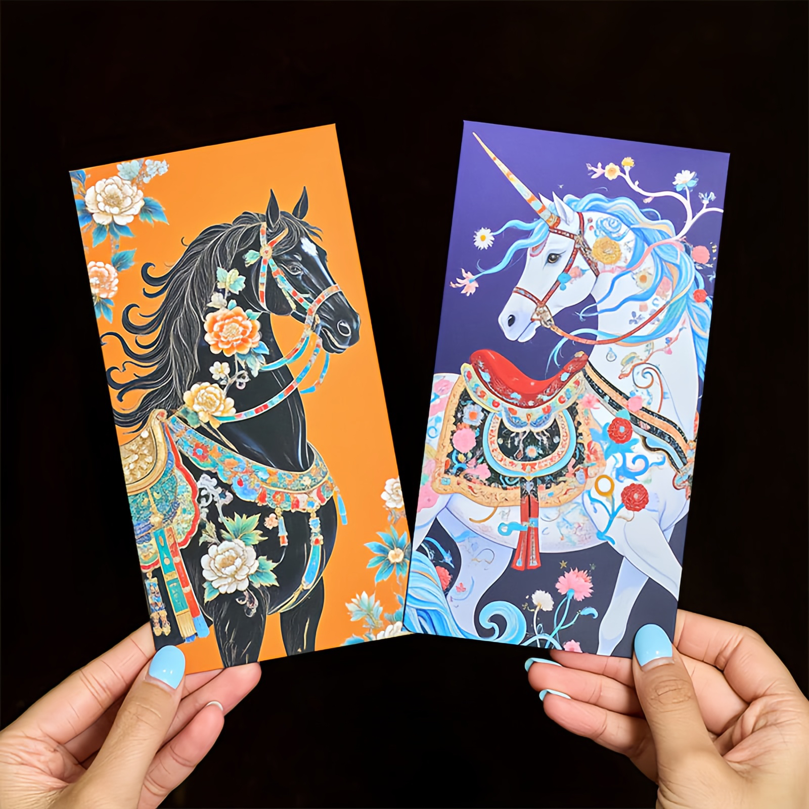 6pcs Colorful Chinese Red Envelope Year Of The Horse 2026 New Year