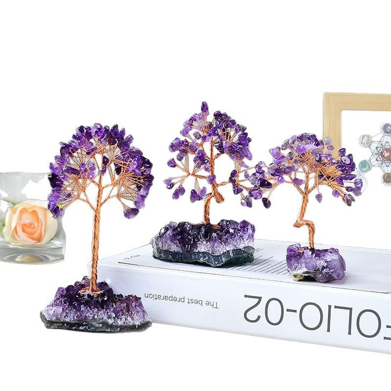 Calming the Mind - Amethyst Feng Shui Tree- EclatDoré