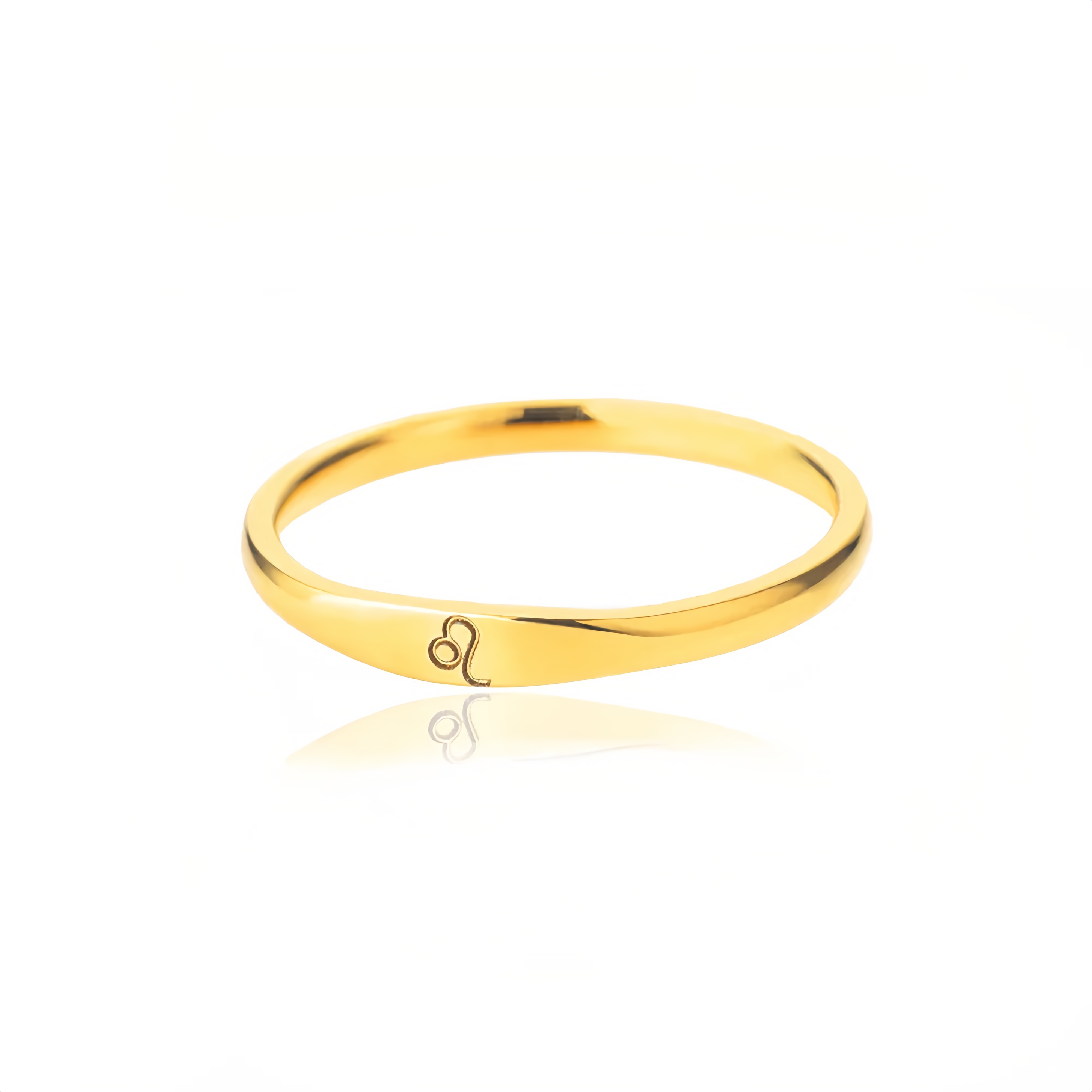 14K Gold Plated Stainless Steel Zodiac Ring - Perfect Golden Astrology Jewelry Gift for Star Lovers- EclatDoré
