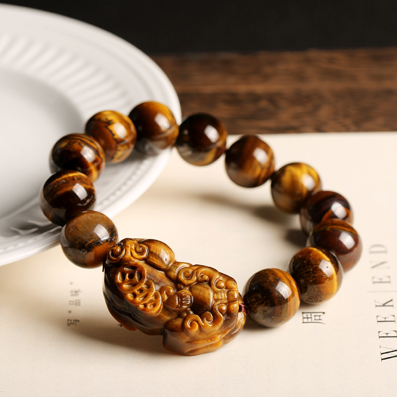 Natural Tiger Eye Wealth Bracelet- EclatDoré