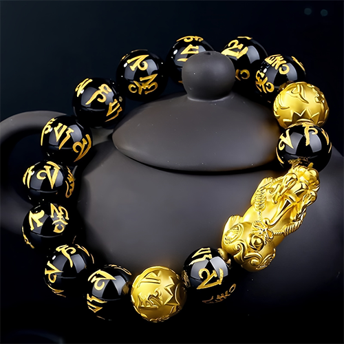 Mantra Wealth Bracelet|Attract Abundance & Spiritual Protection 