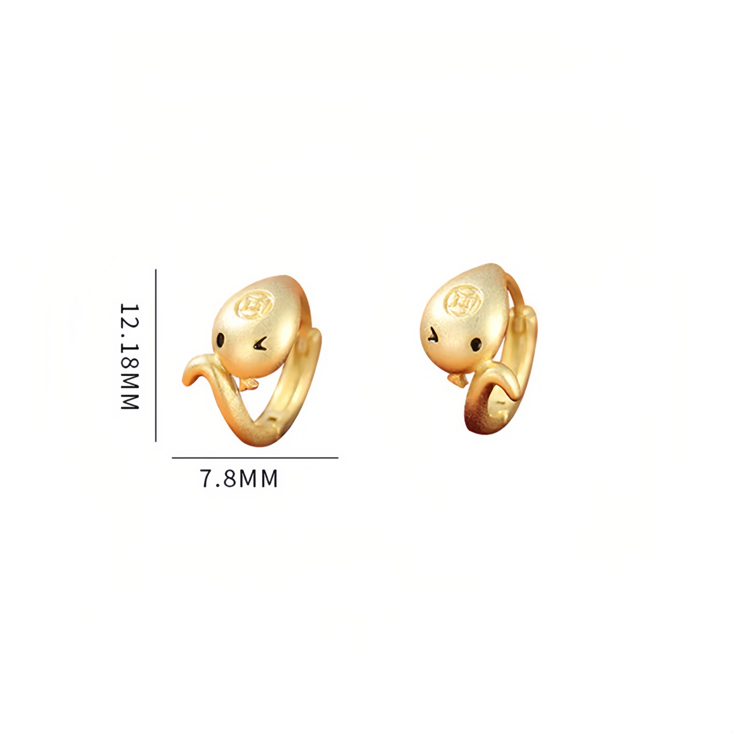 925 Sterling Silver Year Of The Snake Golden Snake Luck  Prosperous Bracelet Necklace Pendant- EclatDoré