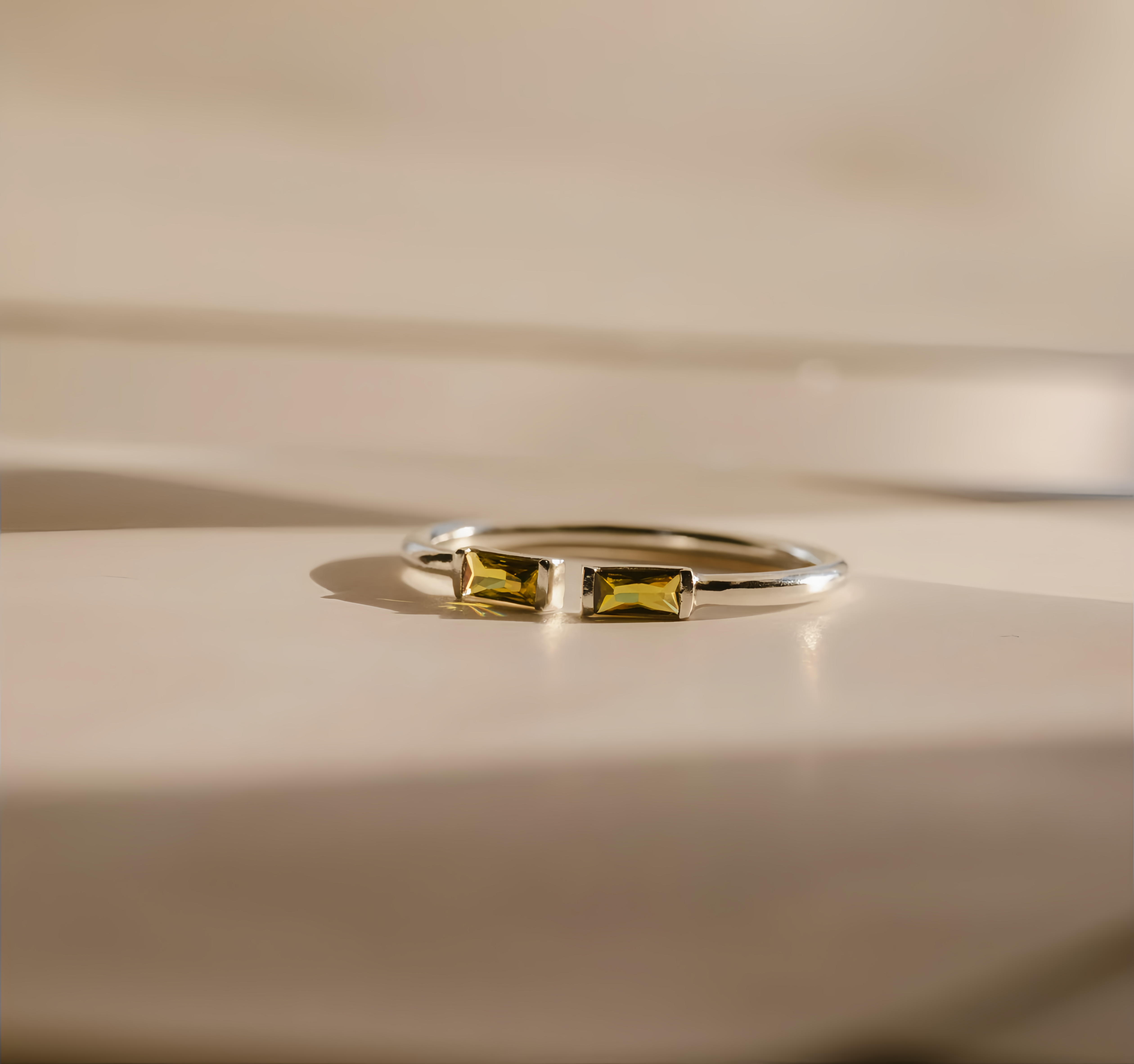 Birthstone Ring by ｜Best Friend Gift ｜ Anniversary Gift ｜ Adjustable Personalized Gemstone Ring- EclatDoré