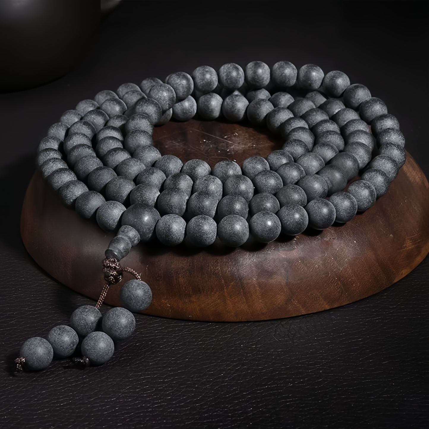 Sacred Buddhist Healing Power: 108 Beads Bodhi Seed Mala Bracelet with Natural Amber for Enhanced Spirituality and Wellness- EclatDoré