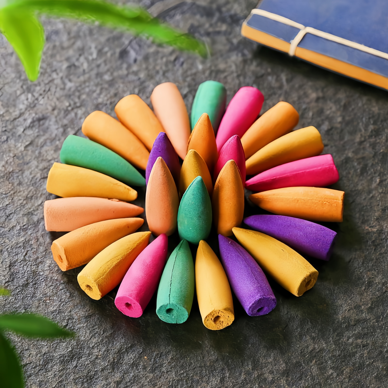 Style Backflow Incense Cones - 30/60 Pack Mixed Aromas  for Meditation & Zen Home Decor Gifts- EclatDoré