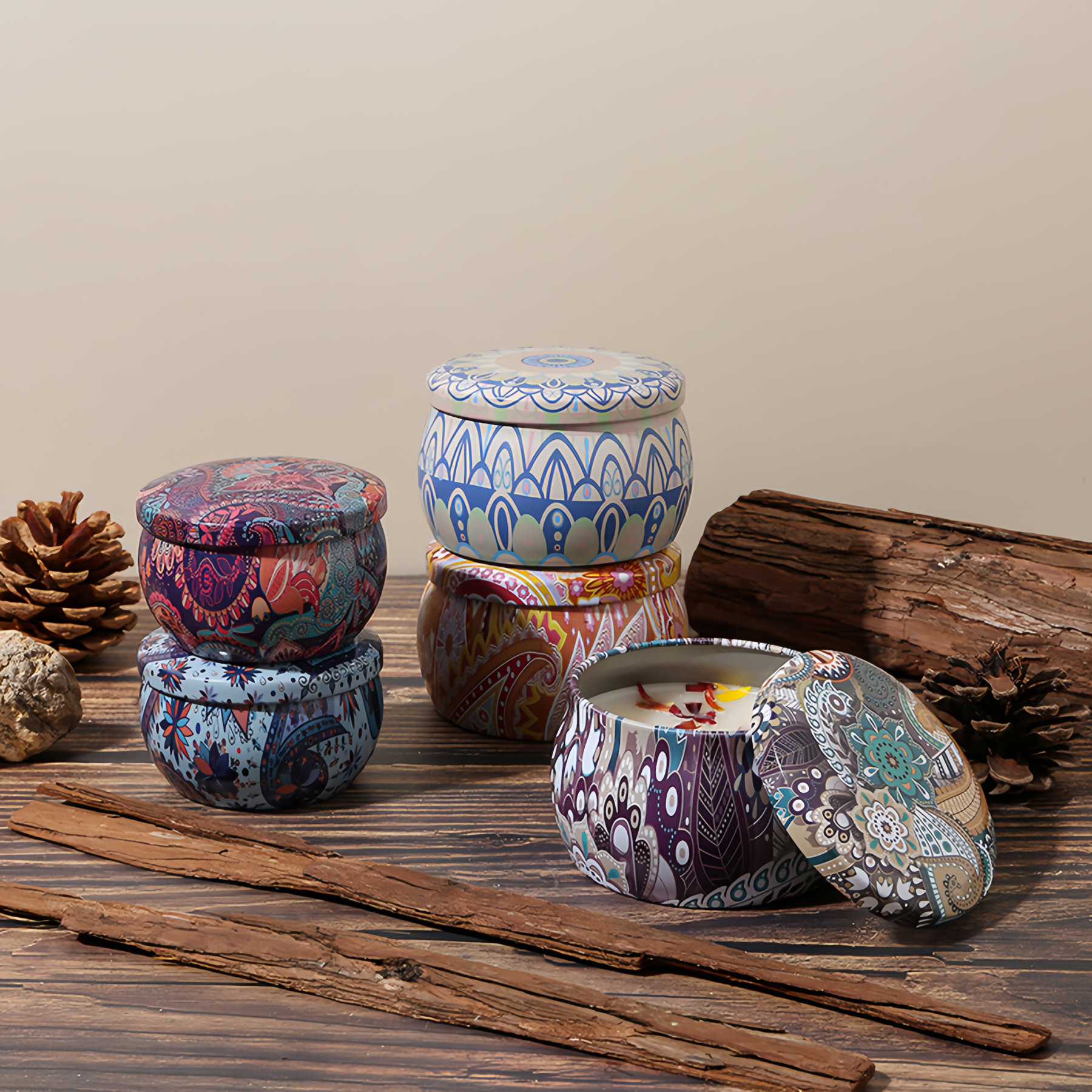 Tibetan-Inspired Himalayan Floral Scented Candles | Eco-Friendly  Aromatherapy for Meditation/Yoga/Home Decor | Hand-Poured- EclatDoré