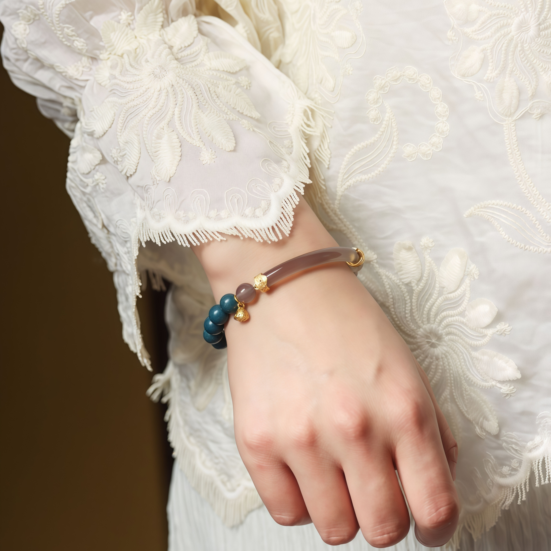 New Blue Buddha Incense Beads Bracelet | Chakra Balancing Buddhist Zen Accessories for Stress Relief