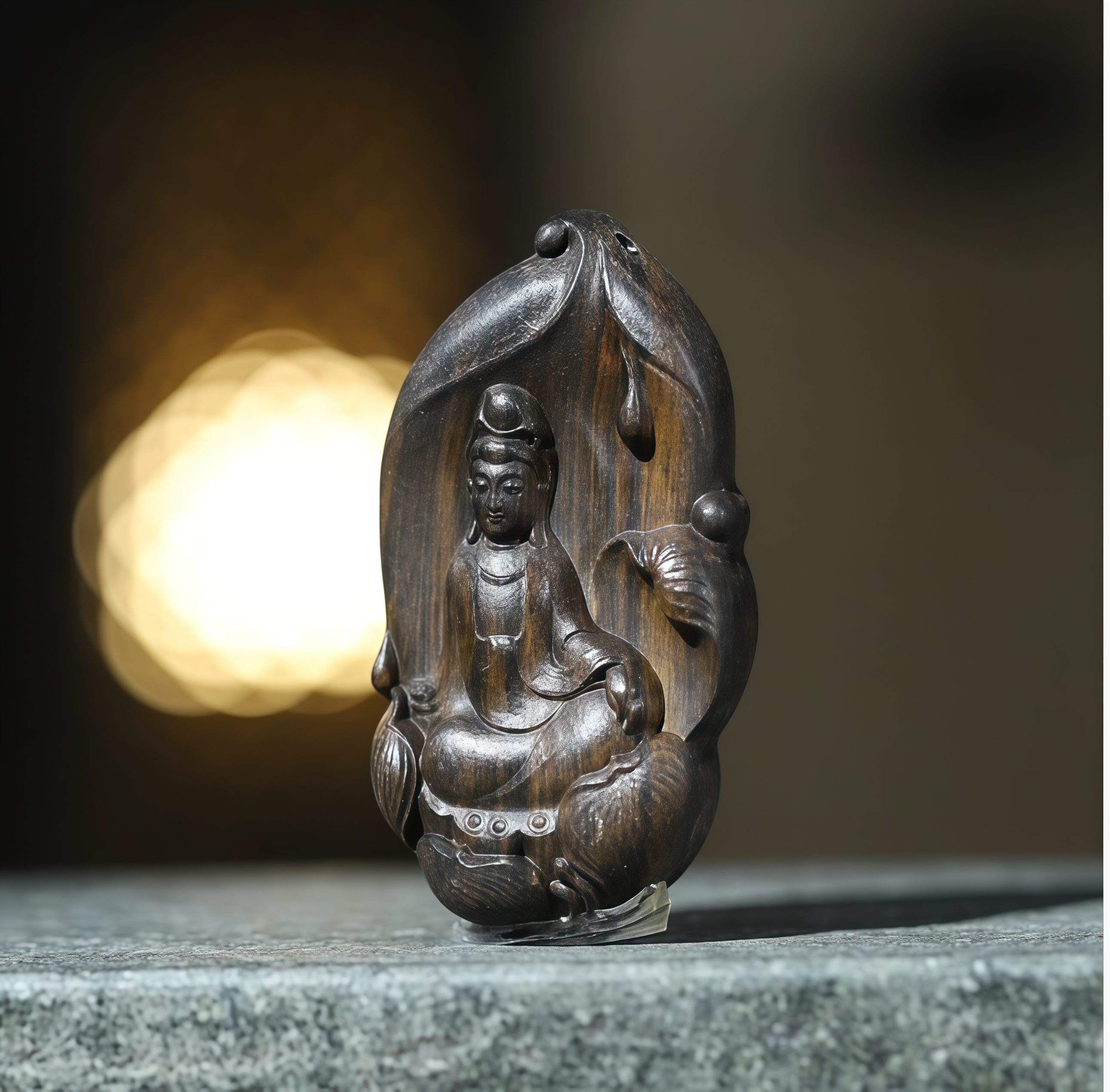 Trending Bodhi Chess Agarwood Pendant
