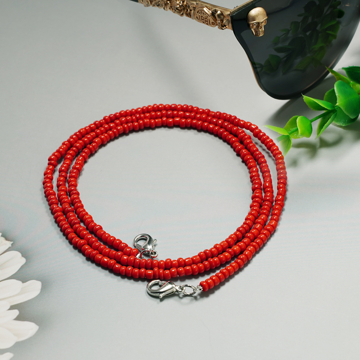 Colorful rice beads opaque glasses chain |   dual-purpose for glasses and masks- EclatDoré