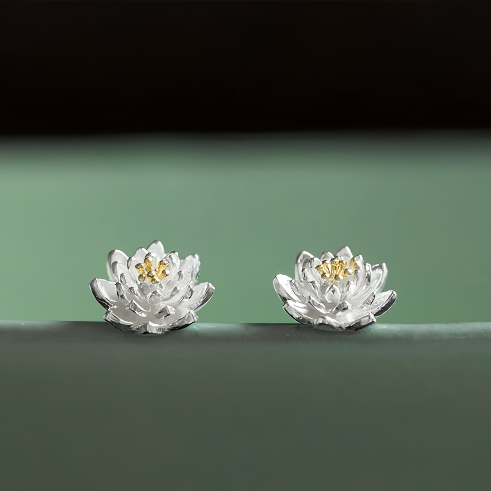 925 Sterling Silver Earrings, 18K Gold-Plated Copper, Healing Earrings- EclatDoré