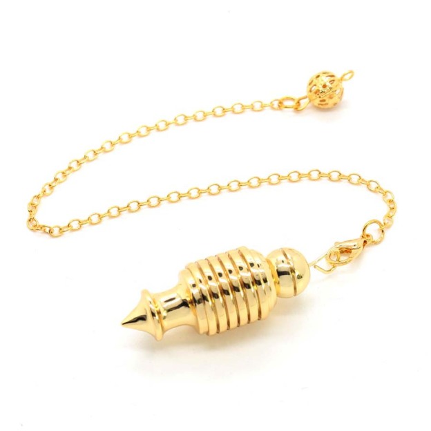 Metal cone detachable pendulum pendant| Reiki healing meditation yoga energy balance- EclatDoré