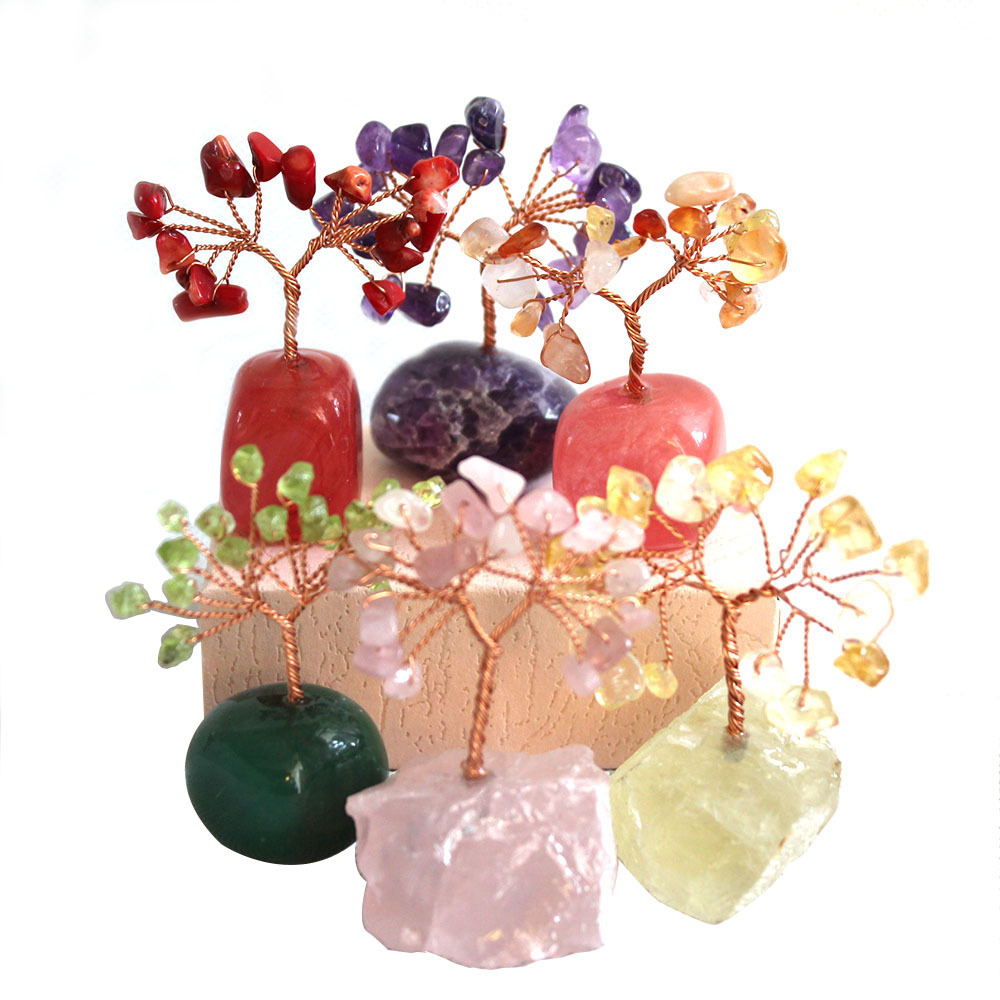 Rainbow Natural Crystal Tree of Life Fortune Decoration- EclatDoré
