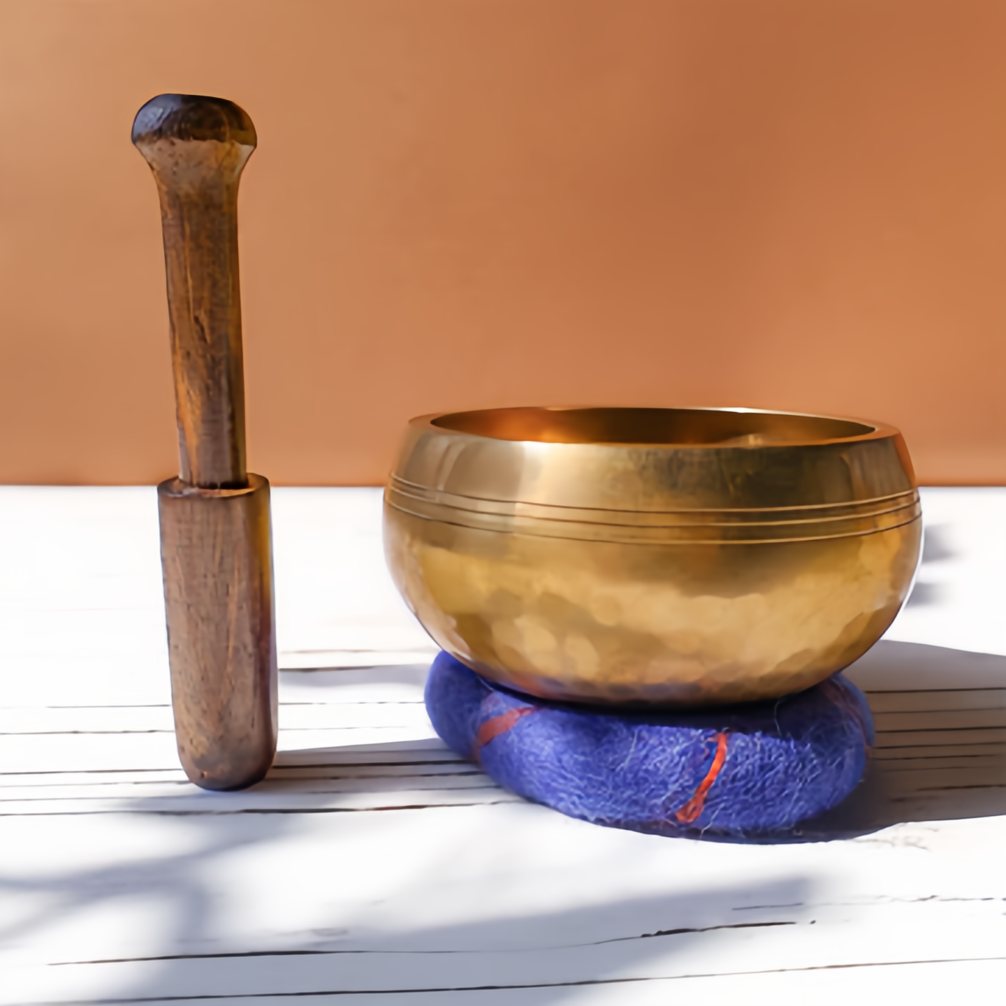 Handmade Authentic Tibetan Singing Bowl Set for Energy Healing & Mindfulness Meditation- EclatDoré