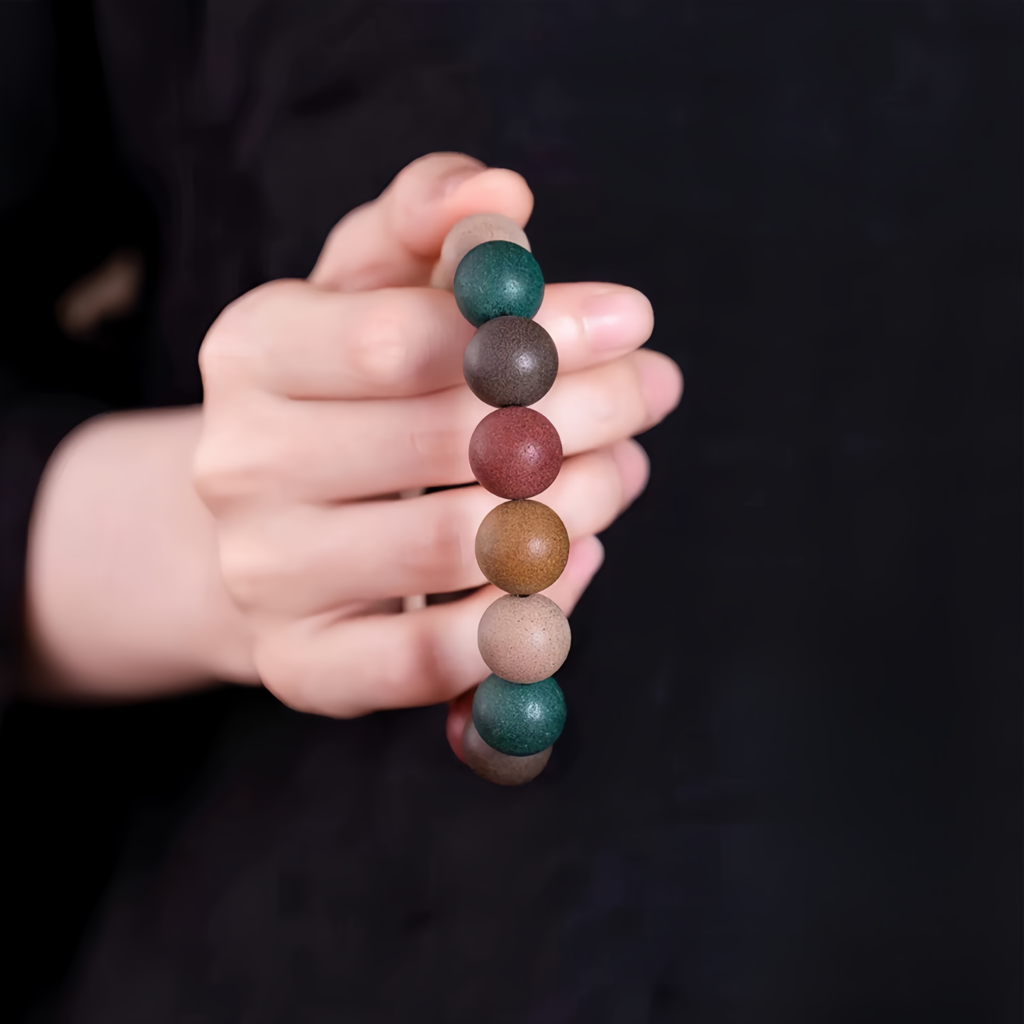 Chinese Herbal Five Elements Healing Bead Bracelet for Soothing Sleep with Dragon's Scent - Handmade Traditional- EclatDoré