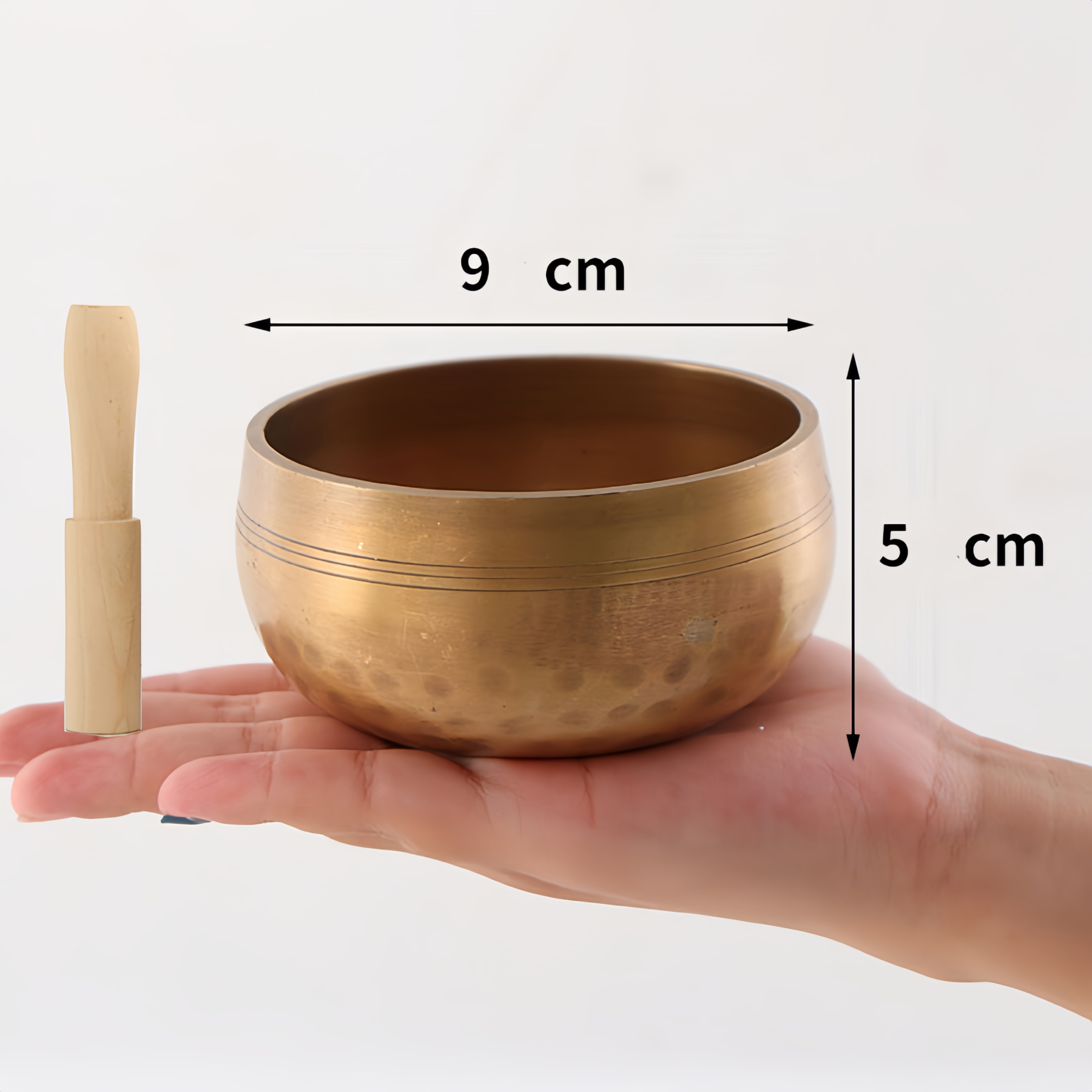 Handmade Authentic Tibetan Singing Bowl Set for Energy Healing & Mindfulness Meditation- EclatDoré