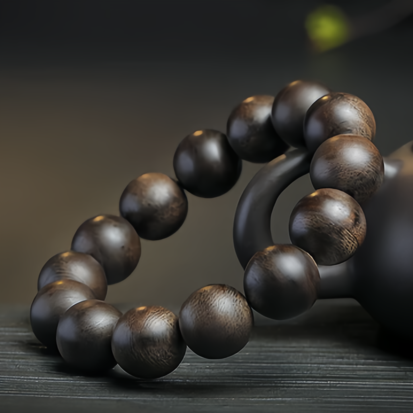 108 Mala Beads Agarwood Peace Strength Calm Bracelet- EclatDoré
