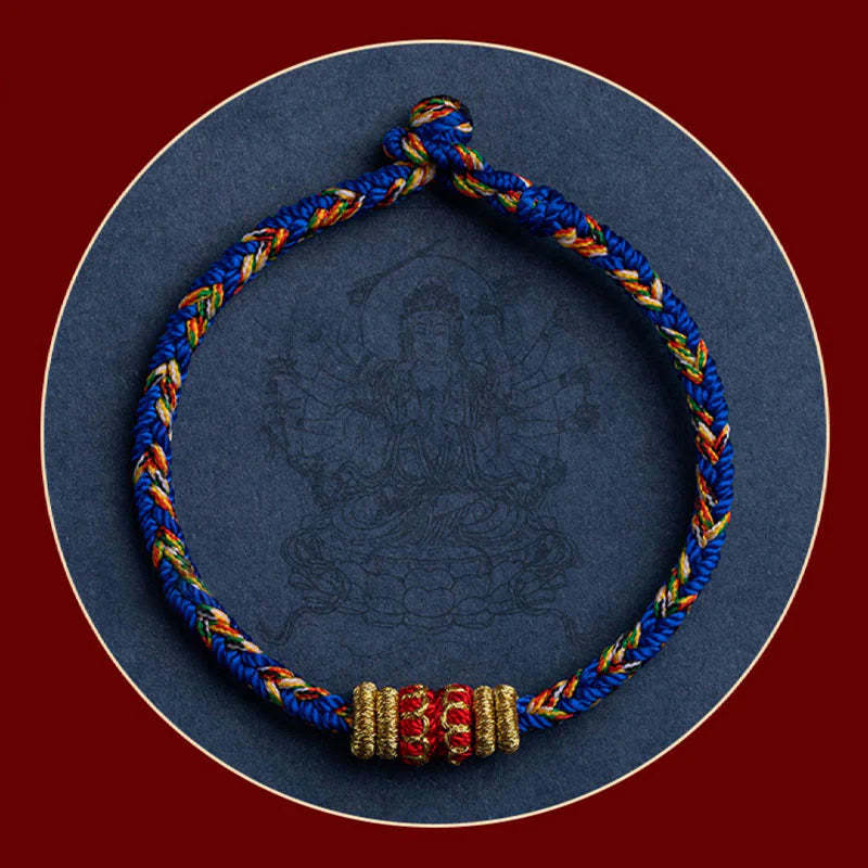 Handmade Chinese Zodiac Natal Buddha Luck Strength Braided String Bracelet -  2025's Top Trend- EclatDoré