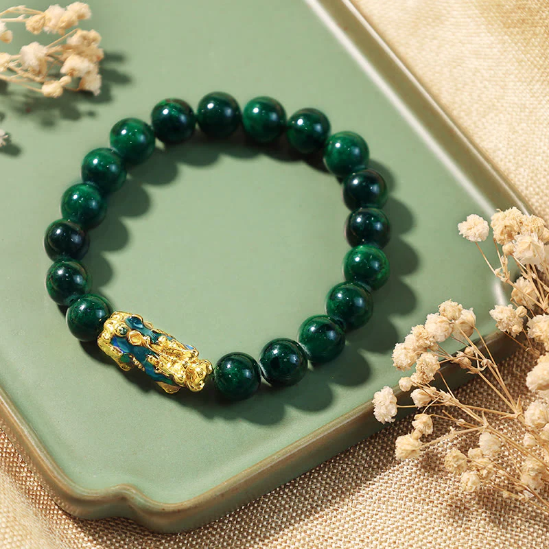 Tibetan Buddhism Jade Pixiu Fortune Bracelet