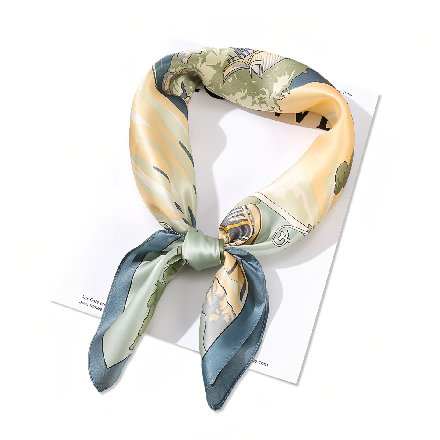 New Arrival 100% Mulberry Silk Scarf Square - Lightweight Summer Versatile Elegant Decorative Neck Scarf for Women- EclatDoré