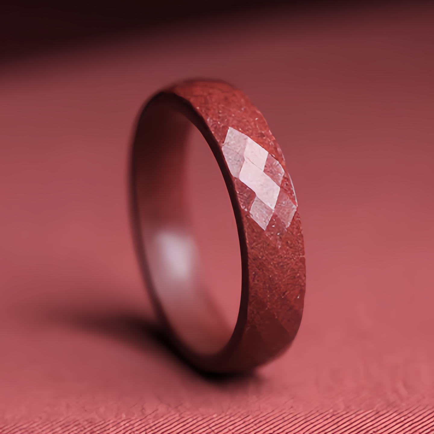 Handmade Cinnabar Om Mani Padme Hum Six Syllable True Words Cloud Pattern Buddhist Symbol Jewelry Ring for Men Women- EclatDoré