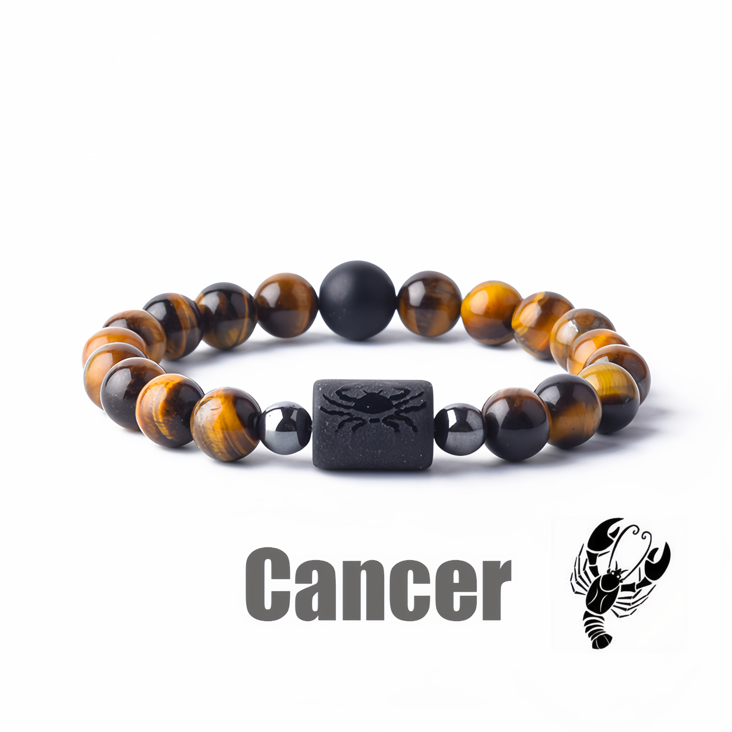 12 Zodiac Signs Obsidian Dynamic Protector Bracelet – Eternal Guardian Promise for Three Lives, Mystical and Elegantly Designed- EclatDoré