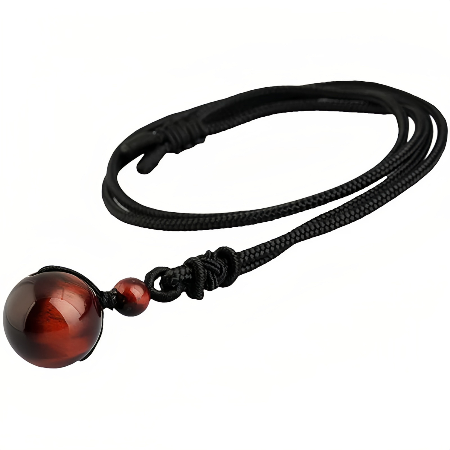 925 Sterling Silver Handmade Button Protection Weave String Bracelet