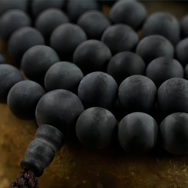 Sacred Buddhist Healing Power: 108 Beads Bodhi Seed Mala Bracelet with Natural Amber for Enhanced Spirituality and Wellness- EclatDoré