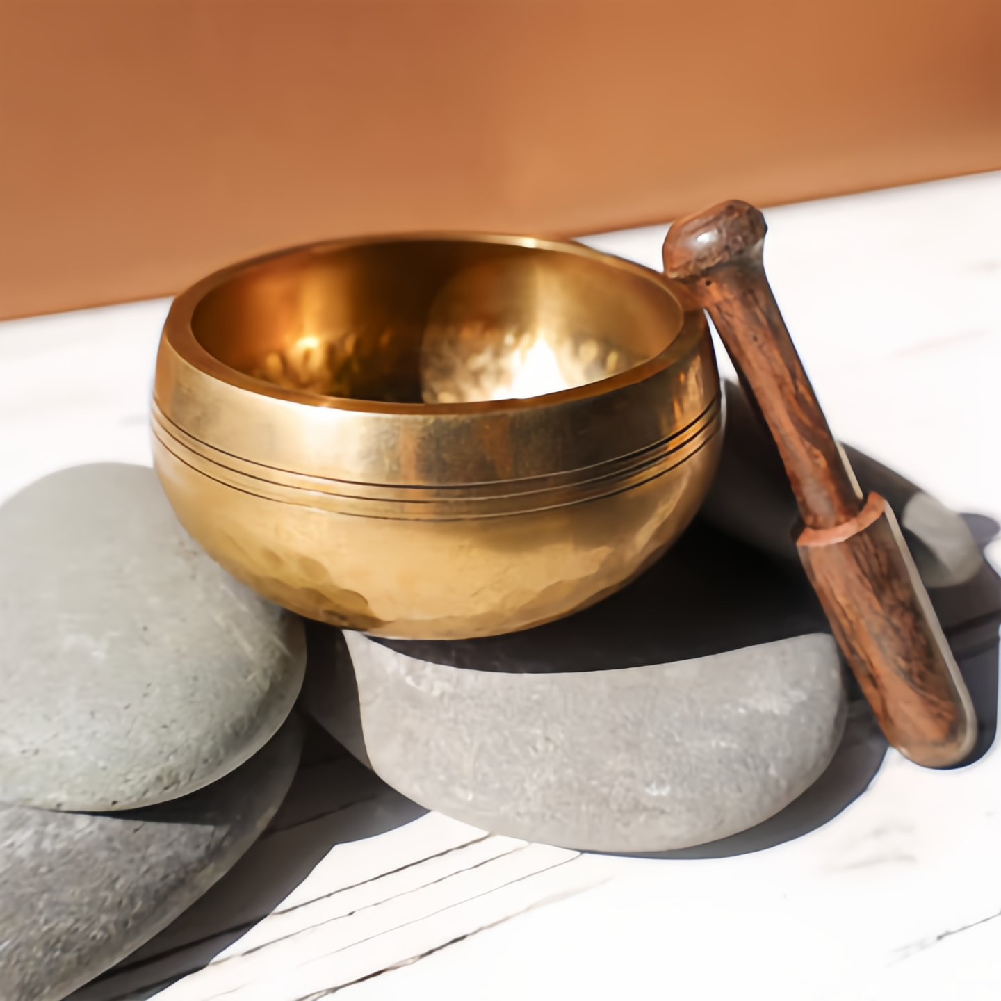 Handmade Authentic Tibetan Singing Bowl Set for Energy Healing & Mindfulness Meditation- EclatDoré