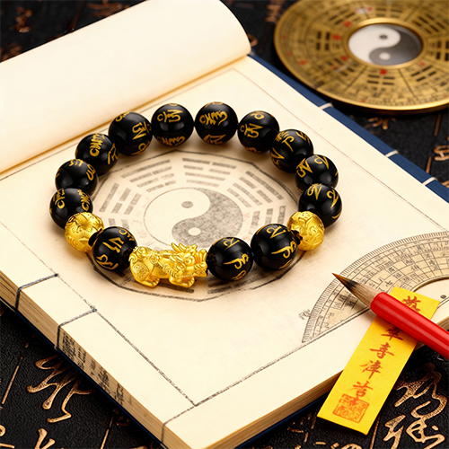 Mantra Wealth Bracelet|Attract Abundance & Spiritual Protection 