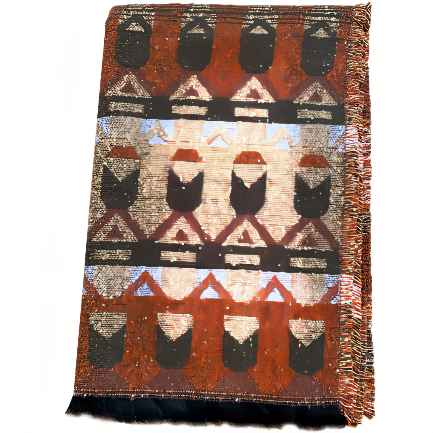 Estilo Europeo Y Americano, Capa De Chal Y Bufanda Con Estampado De Bosque Para Mujeres- EclatDoré