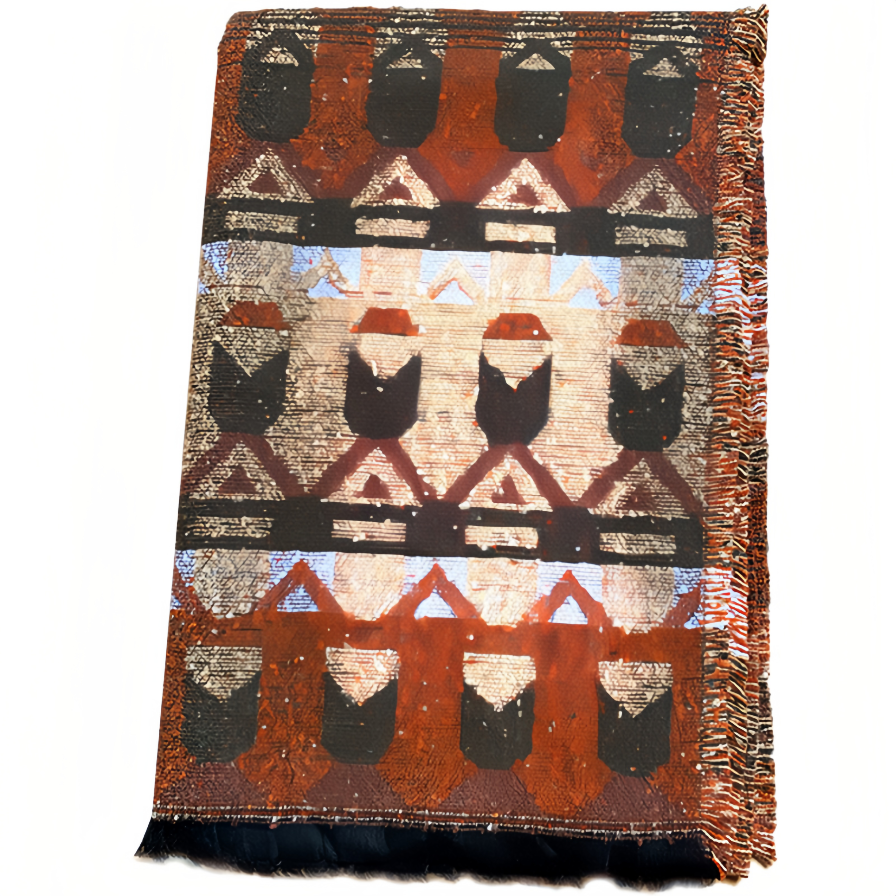 Estilo Europeo Y Americano, Capa De Chal Y Bufanda Con Estampado De Bosque Para Mujeres- EclatDoré